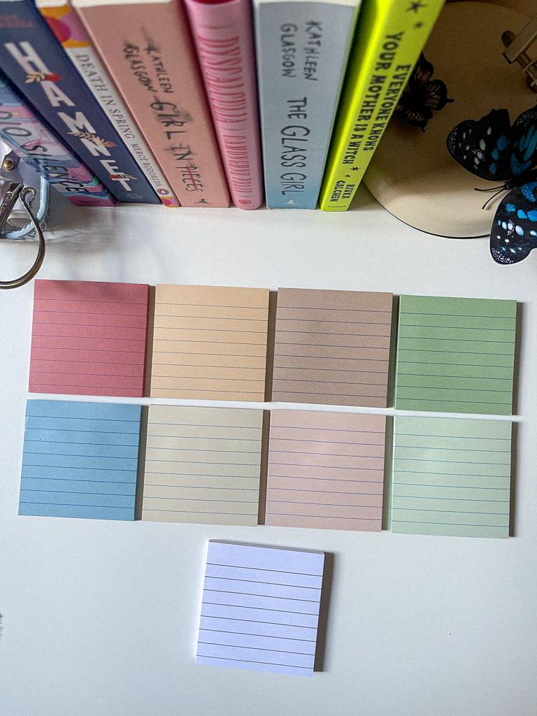​📜​ستيكي نوتس مخطط بألوان هادئة