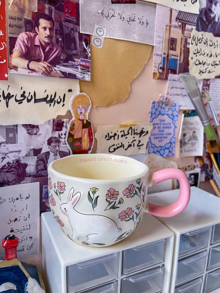 🌸🐇كوب الأرنب اللطيف