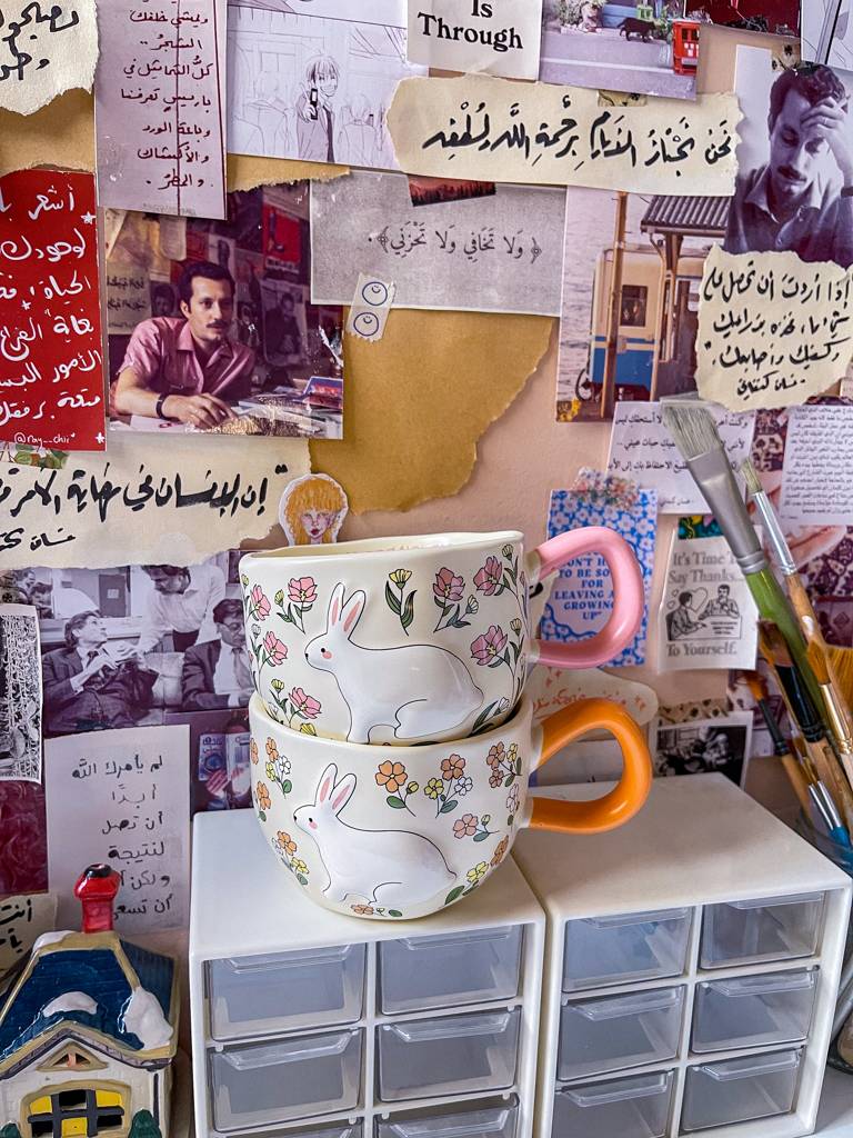 🌸🐇كوب الأرنب اللطيف