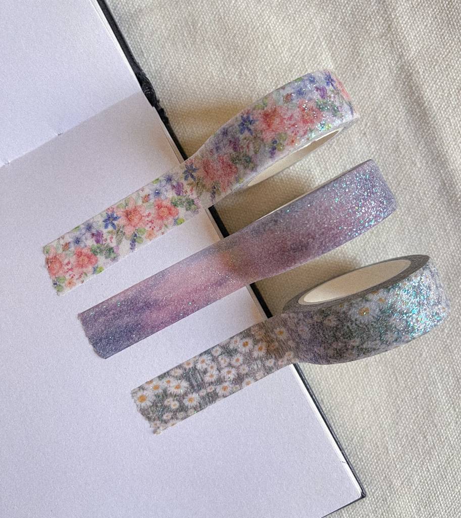 ✨🌸واشي تيب سميك ببريق مميز ورسومات لطيفة (قطعة واحدة)