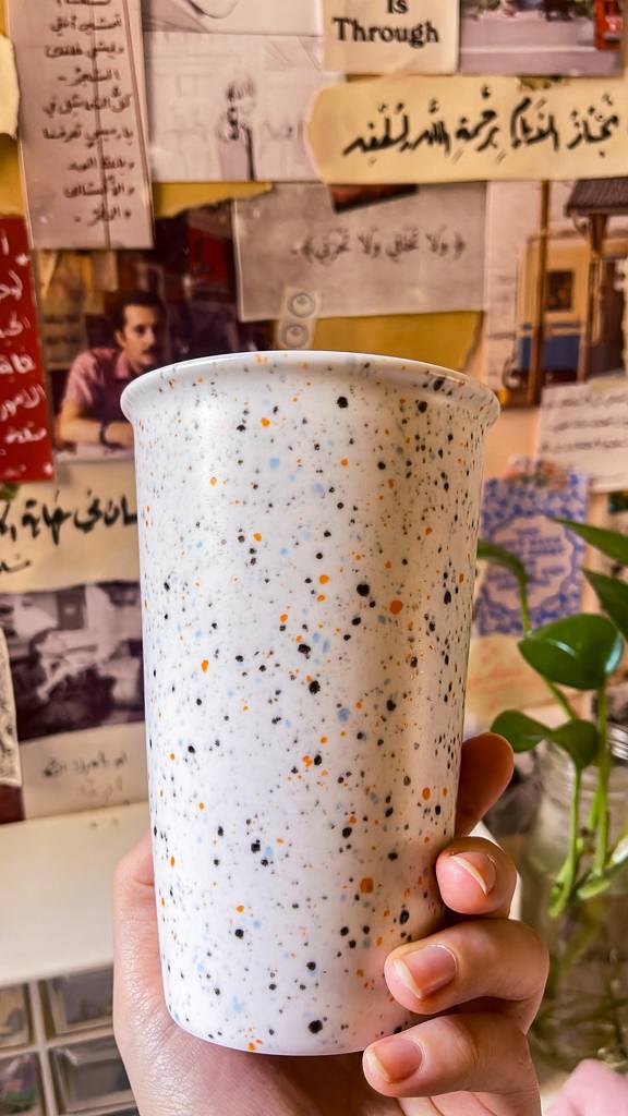 💛كوب هاندميد طويل ومميز